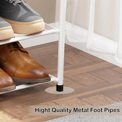 Lukzer Metal Shoe Rack & Open Display Shelf – Durable Storage Organizer