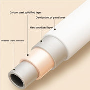 Lukzer 2-in-1 Portable Garment Rack with Wheels & 2-Tier Metal Baskets (Black/White, 32x66x156cm)