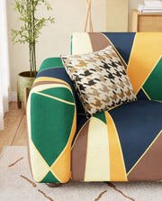 Lukzer Polyester Sofa Cover - Geometric (SC-036-01)