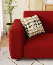 Lukzer Polyester Sofa Cover  Plain Red (SC-032-01)