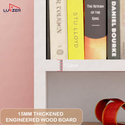 Lukzer 3‑Tier Engineered Wood Multipurpose Open Storage Organizer (MR‑014/White)