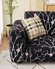 Lukzer Polyester Sofa Cover - Black Stem (SC-001-01)