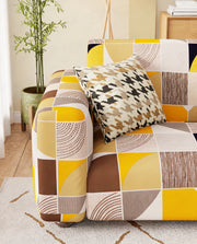 Lukzer Polyester Sofa Cover - New Multicolor (SC-043-01)