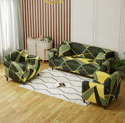 Polyester Sofa Cover (Colorful Marble Design)