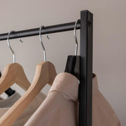 Lukzer Multi-Rod Double Pole Garment Rack – Heavy-Duty Clothing Stand (Black, 160x80x40cm)