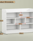 6 Section Bookshelf/Open Display Rack | (MR-008)