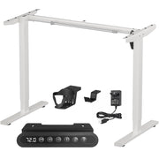 Lukzer Electric Height Adjustable Desk Frame (EST-003-F/White)