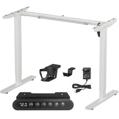 Lukzer Electric Height Adjustable Desk Frame (EST-003-F/White)