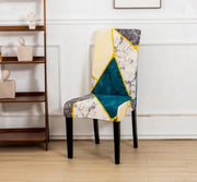 Lukzer Polyester Chair Cover - Colorful Marble (CC-033-01)