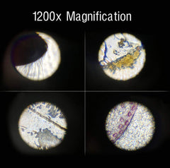 Lukzer Microscope Kit with LED 100X 400X and 1200X Magnification