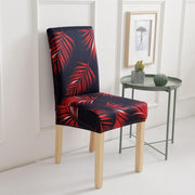 Lukzer Polyester Chair Cover -  Red Leaves (CC-015-01)