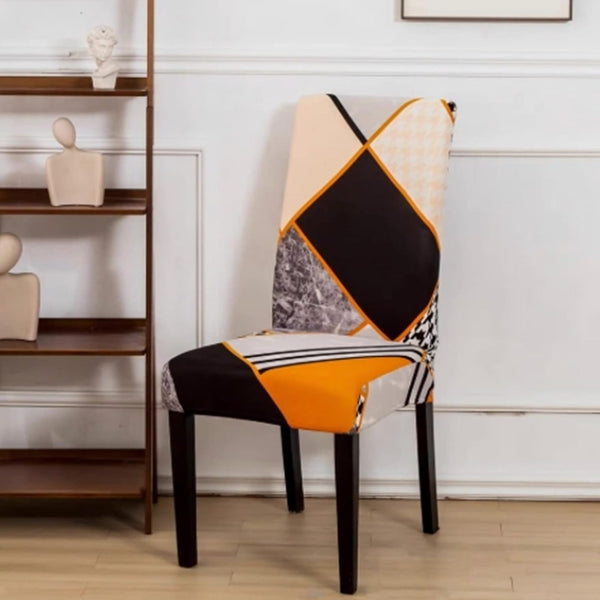 Lukzer Polyester Chair Cover -  Colorful Patterned (CC-034-01)