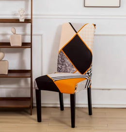 Lukzer Polyester Chair Cover -  Colorful Patterned (CC-034-01)