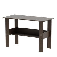 Lukzer Modern Computer Desk with Bookshelf Study Table Made with Engineered Wood (ST-005/Wenge)