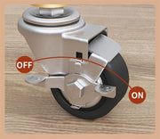 Lukzer Multi-Functional Cloth Rack Stand with Bottom Shelves & Wheels – Cat Ear Design (148x120x38cm, Black/Gold/White)