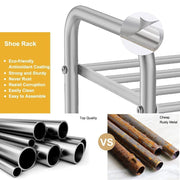 Lukzer Metal Shoe Rack & Open Display Shelf – Durable Storage Organizer
