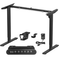 Lukzer Electric Height Adjustable Desk Frame (EST-003-F/Black)