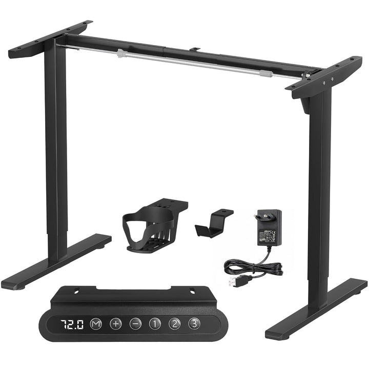 Lukzer Electric Height Adjustable Desk Frame (EST-003-F/Black)