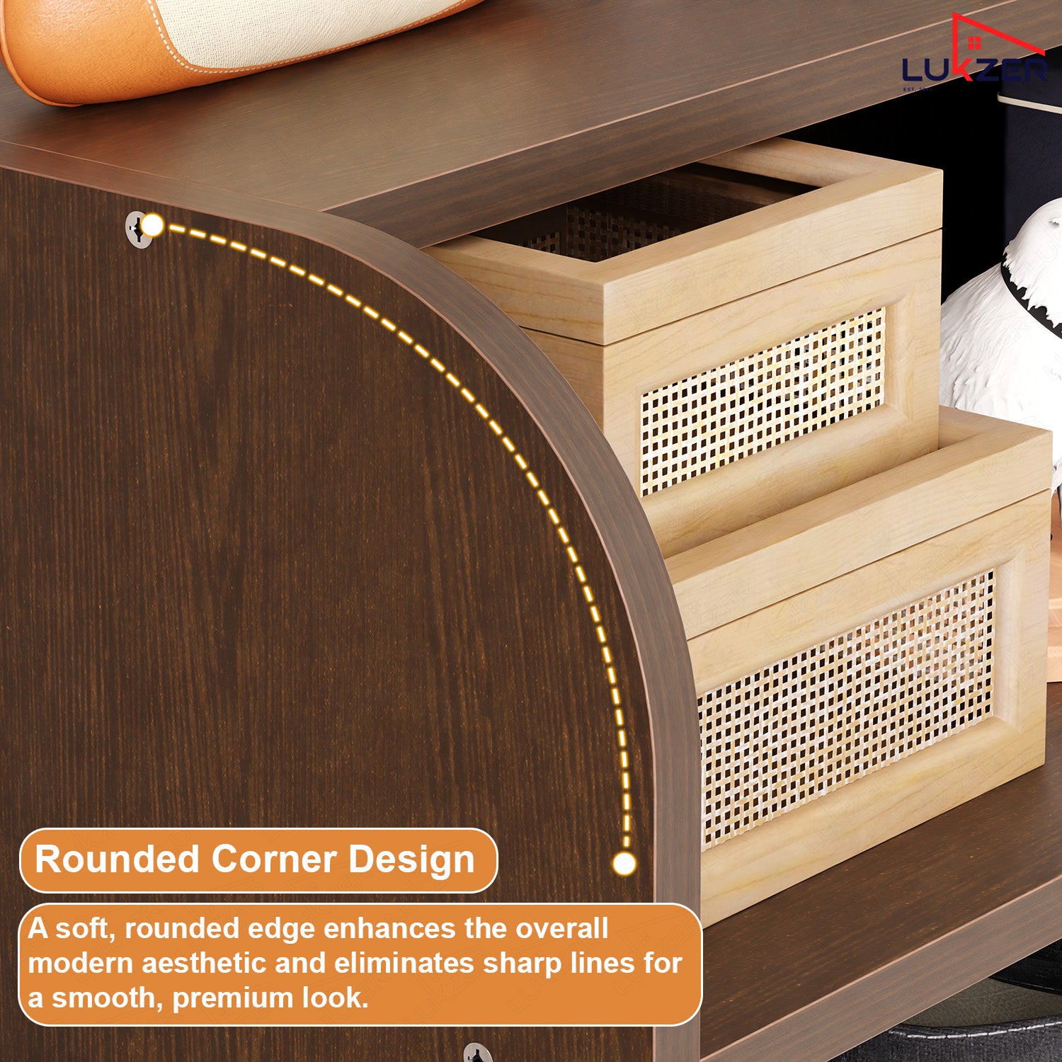 Lukzer Heavy-Duty 6 Layer Open Shoe Organizer Rack Stand (SR-005/Wenge)