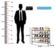 Lukzer Metal Shoe Rack & Open Display Shelf – Durable Storage Organizer