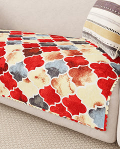 Lukzer Quilted Reversible Dessert Jewel Sofa Mat with WaveEdge Ultrasonic Cut (ONLY SEAT COVER) - SC-202-01WE