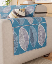 Lukzer Reversible Quilted Sofa Mat with Arms Ocean Breeze (SC-183-01/A)