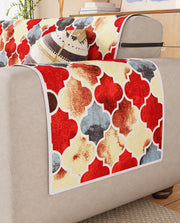 Lukzer Reversible Quilted Sofa Mat with Arms Dessert Jewel (SC-202-01)