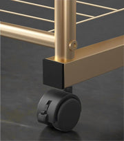 Lukzer Multifunctional Metal Garment Rack – A-Shape, 35x120x168cm (Gold/Black/White)