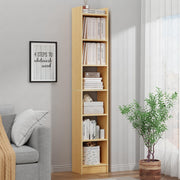 Lukzer 6 Layer Engineered Wood Bookshelf Multipurpose Rack (MR-005/Light Oak)