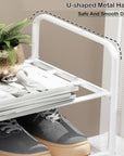 Shoe Rack/Open Display Rack | (White/Metal)