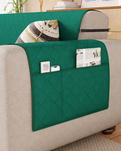 Lukzer Quilted Sofa Mat Forest Green (SC-200-01)