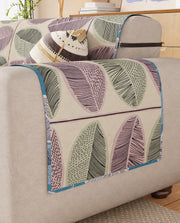 Lukzer Reversible Quilted Sofa Mat with Arms Ocean Breeze (SC-183-01/A)