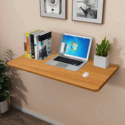 Lukzer Multi-purpose Engineered Wood Wall Mounted Foldable Rack Table (MT-002/Brown Oak)