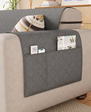 Lukzer Quilted Sofa Mat - Stone Grey (SC-193-01)