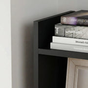 Lukzer 6 Layer Engineered Wood Bookshelf Multipurpose Rack (MR-005/Black)