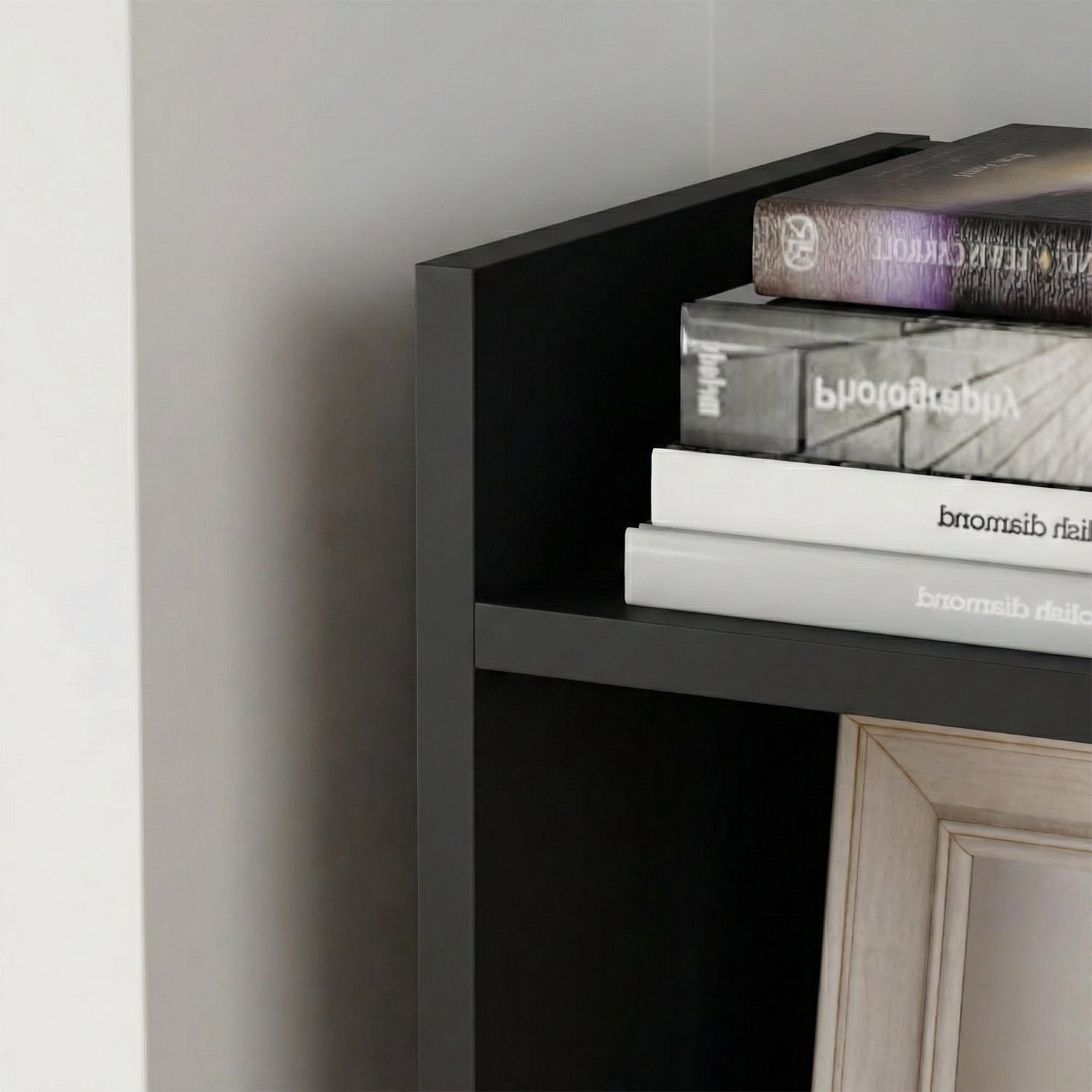 Lukzer 6 Layer Engineered Wood Bookshelf Multipurpose Rack (MR-005/Black)