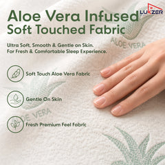 Lukzer 100% Waterproof Natural Aloe Vera Mattress Protector/Mattress Cover / King Size - (78" x 72" Inches) - (6.5 x 6 ft)