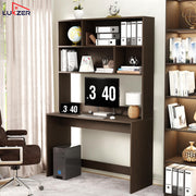 Lukzer Multi-Purpose Study & Computer Desk with Bookshelf Made with Engineered Wood (ST-008/Wenge)