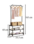 Metal Garment Stand 2 & 3 Bottom | (Black/White)