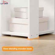 Lukzer Engineered Wood Multipurpose Bookshelf & Storage Organiser (MR-019/White)