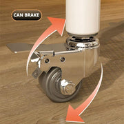 Lukzer 2-in-1 Portable Garment Rack with Wheels & 2-Tier Metal Baskets (Black/White, 32x66x156cm)