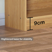 Lukzer 6-Layer Engineered Wood Bookshelf & Open Display Rack – Multi-Purpose Organizer (White, Light Oak & Oak Brown) | MR-007, 136x24x71cm