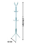 8 Hook Metal Coat Hanger Stand | (170 x 42cm)