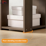 Lukzer Engineered Wood Multipurpose Bookshelf & Storage Organiser (MR-019/Wenge)