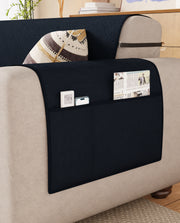Lukzer Quilted Sofa Mat Stipple Navy Blue (SC-210-01)