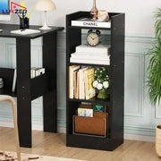 Lukzer 3 Layer Engineered Wood Multipurpose Rack Bookshelf Organizer Stand (MR-010/Black)