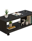 Center Table with Open Storage & Wheels | (CT-003)