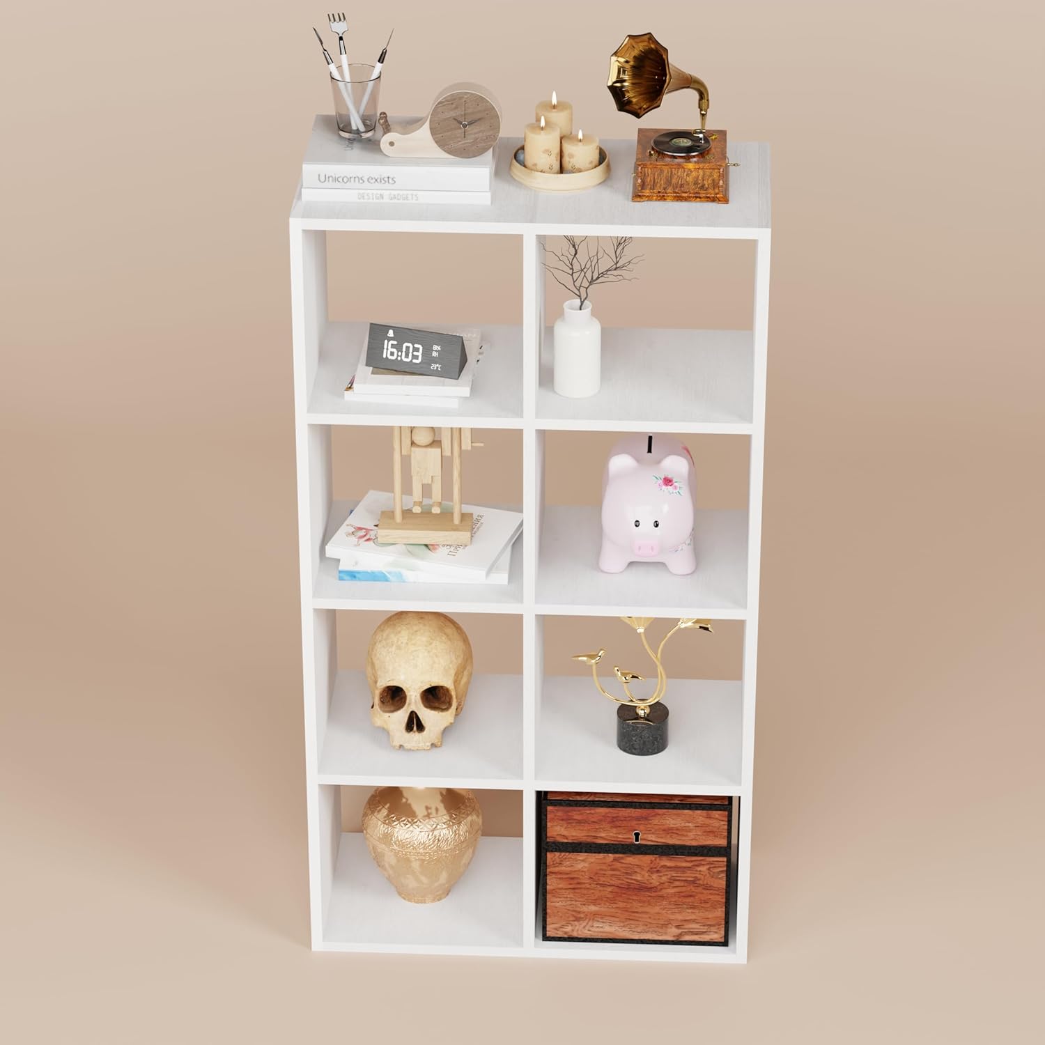 8 Shelf Bookshelf/Open Display Rack | (MR-009)