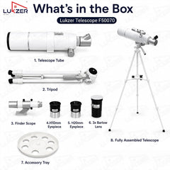 Lukzer F50070 Astronomical Refractor Telescope