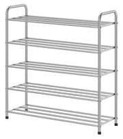 Lukzer Metal Shoe Rack & Open Display Shelf – Durable Storage Organizer